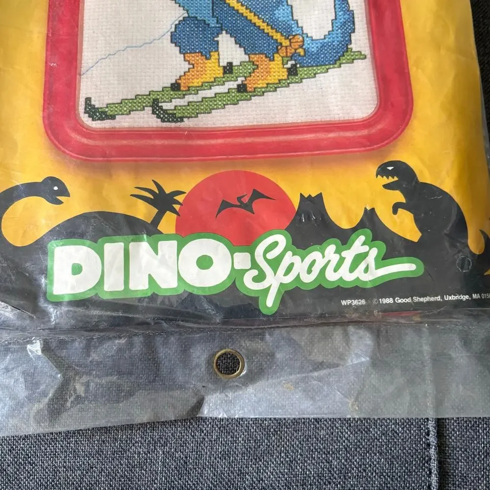 World's Wildest Skier Vintage Counted Cross Stitch Kit by Dino-Sports - 1988